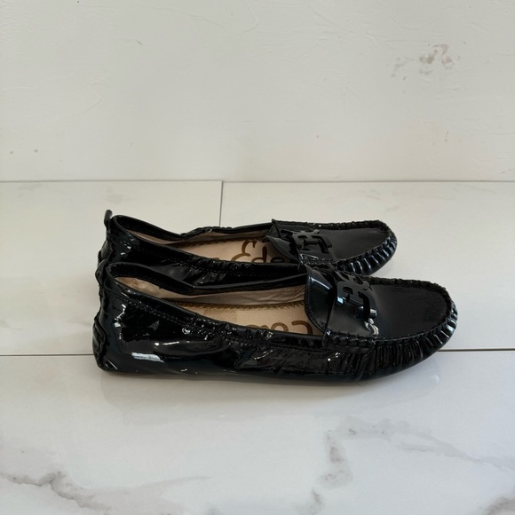 Sam Edelman Farrell black patent leather driving moccasin size 7.5 - Picture 2 of 5